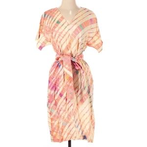 Bhoomki silk batik shift dress